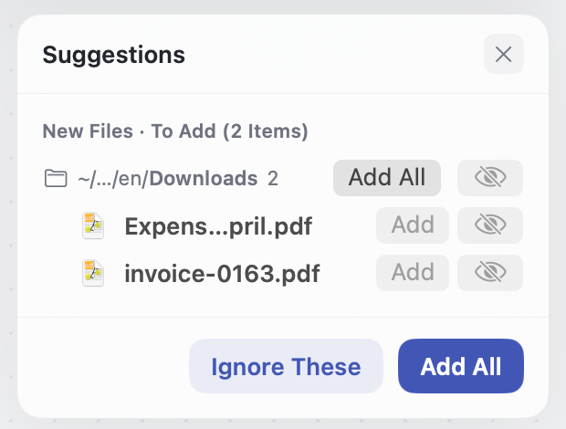 Suggestions: new files to add